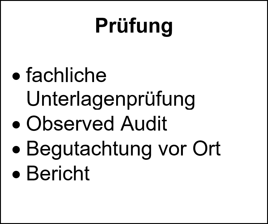 Ablauf des Anerkennungsverfahrens - Prüfung